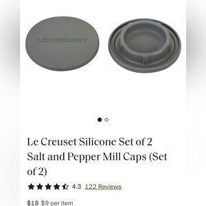 Le Creuset Gray Mill Caps Set